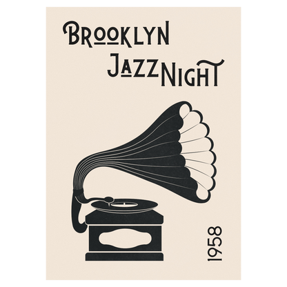 Brooklyn Jazz Night - Vieux Gramophone Bleue Vague Flow