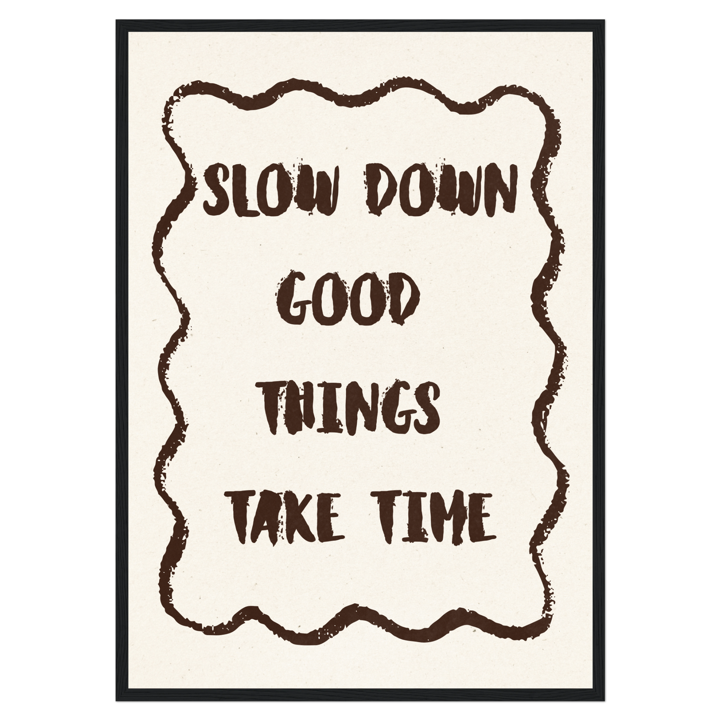 Slow Down Bleue Vague Flow Print Material