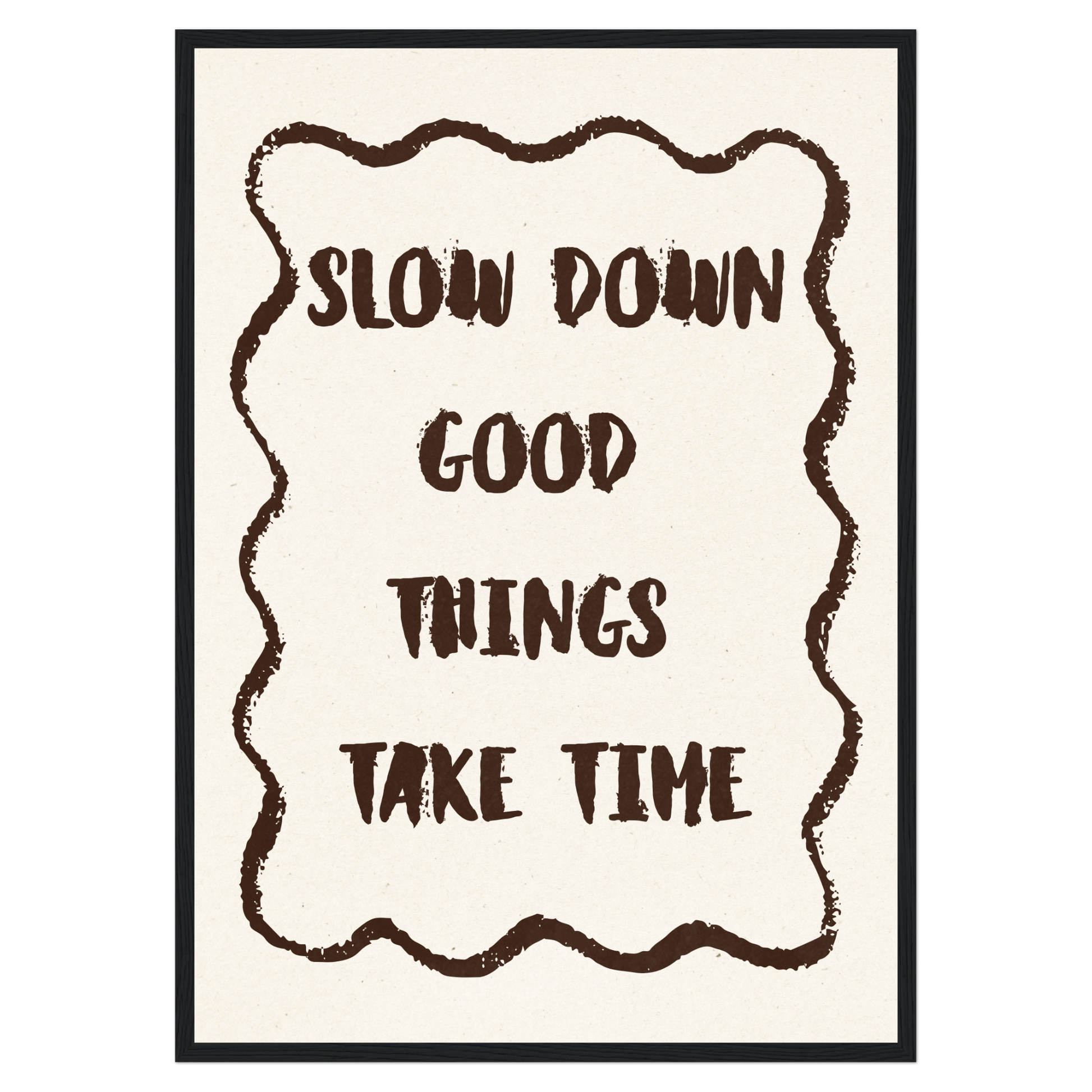 Slow Down Bleue Vague Flow Print Material