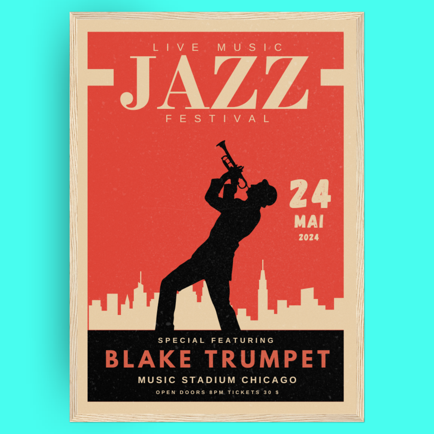 Jazz Music Festival - Trumpet Bleue Vague Flow