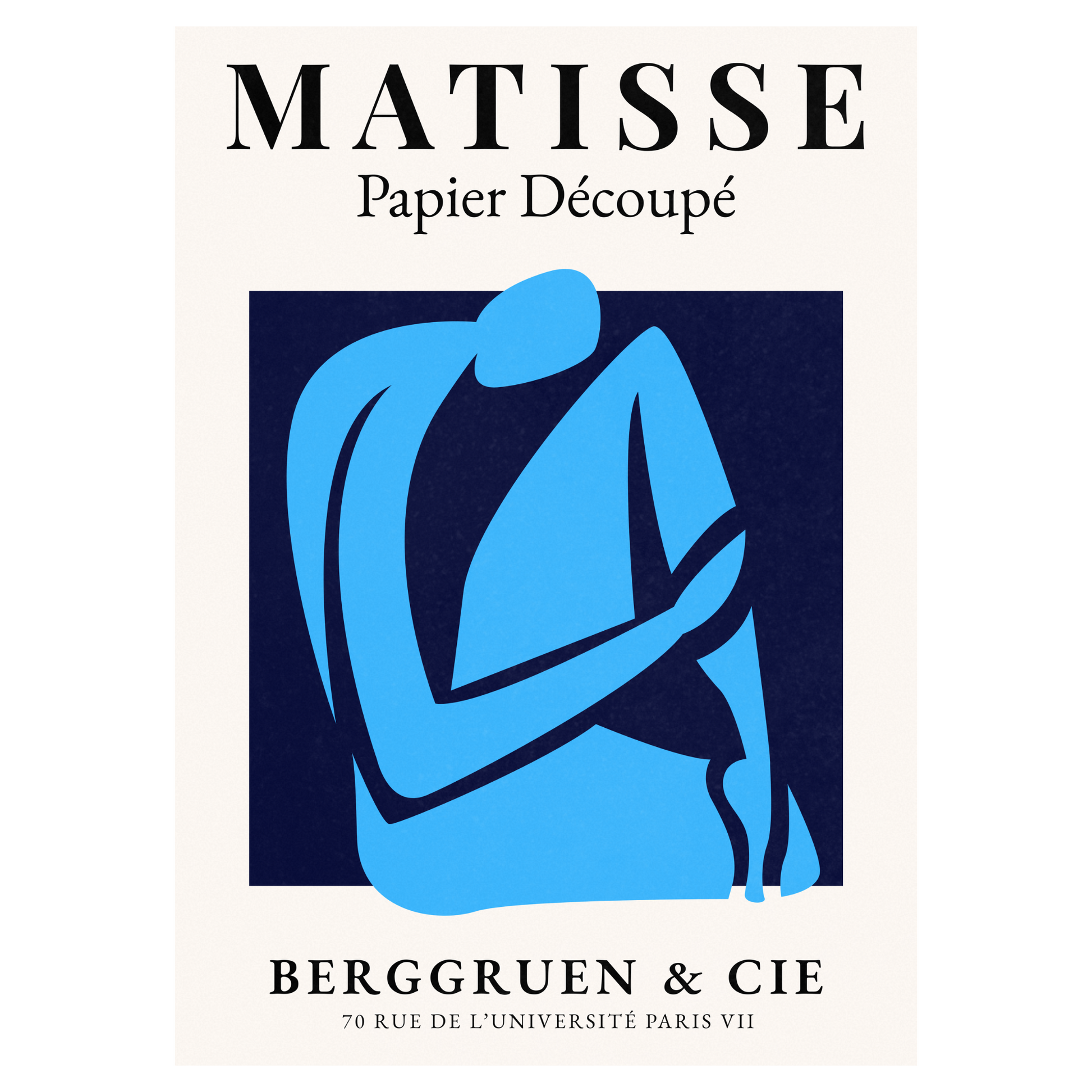 Matisse Papier Découpé - No1 Bleue Vague Flow Print Material
