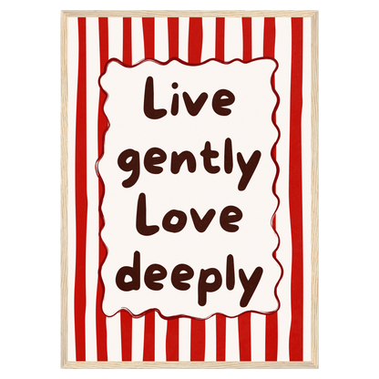 Live & Love Bleue Vague Flow Print Material