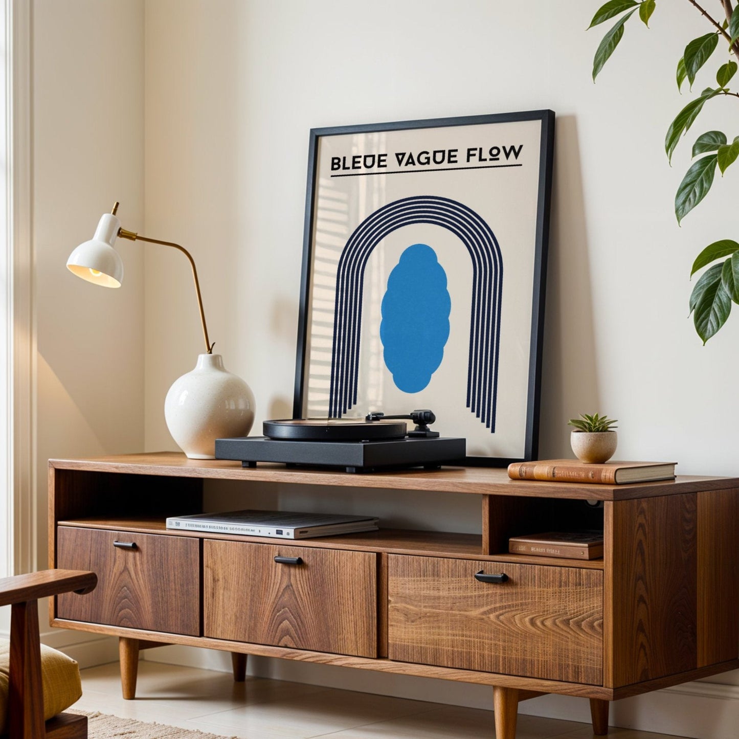 Bauhaus - Silhouette Bleue Vague Flow