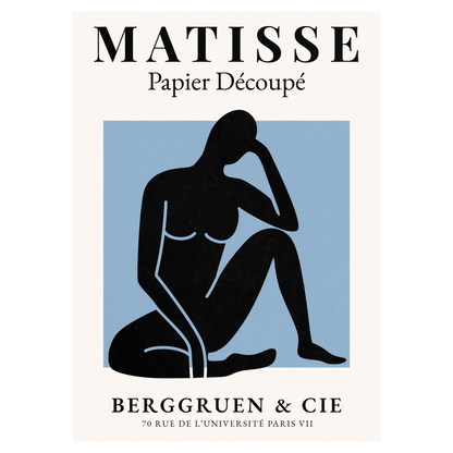 Matisse Papier Découpé - No3 Bleue Vague Flow