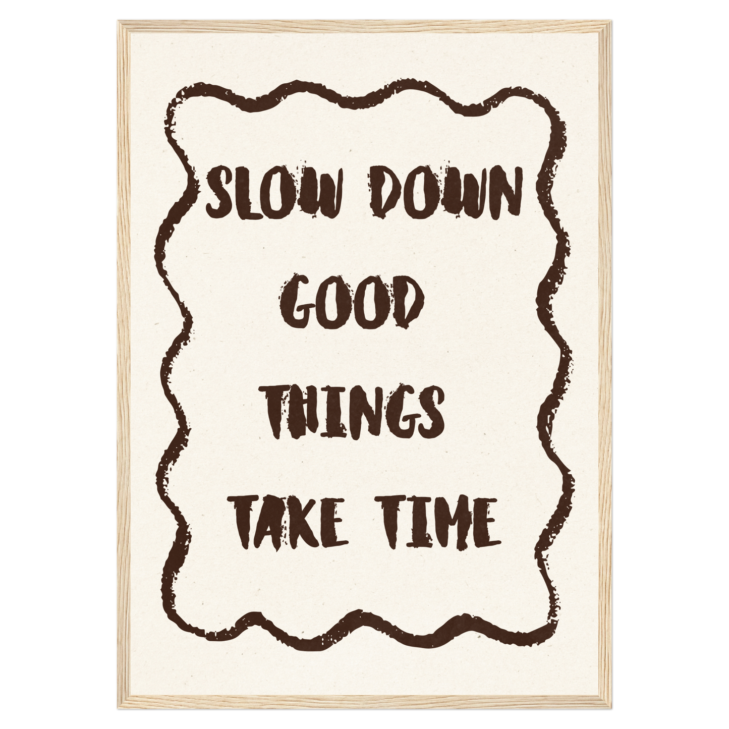 Slow Down Bleue Vague Flow Print Material