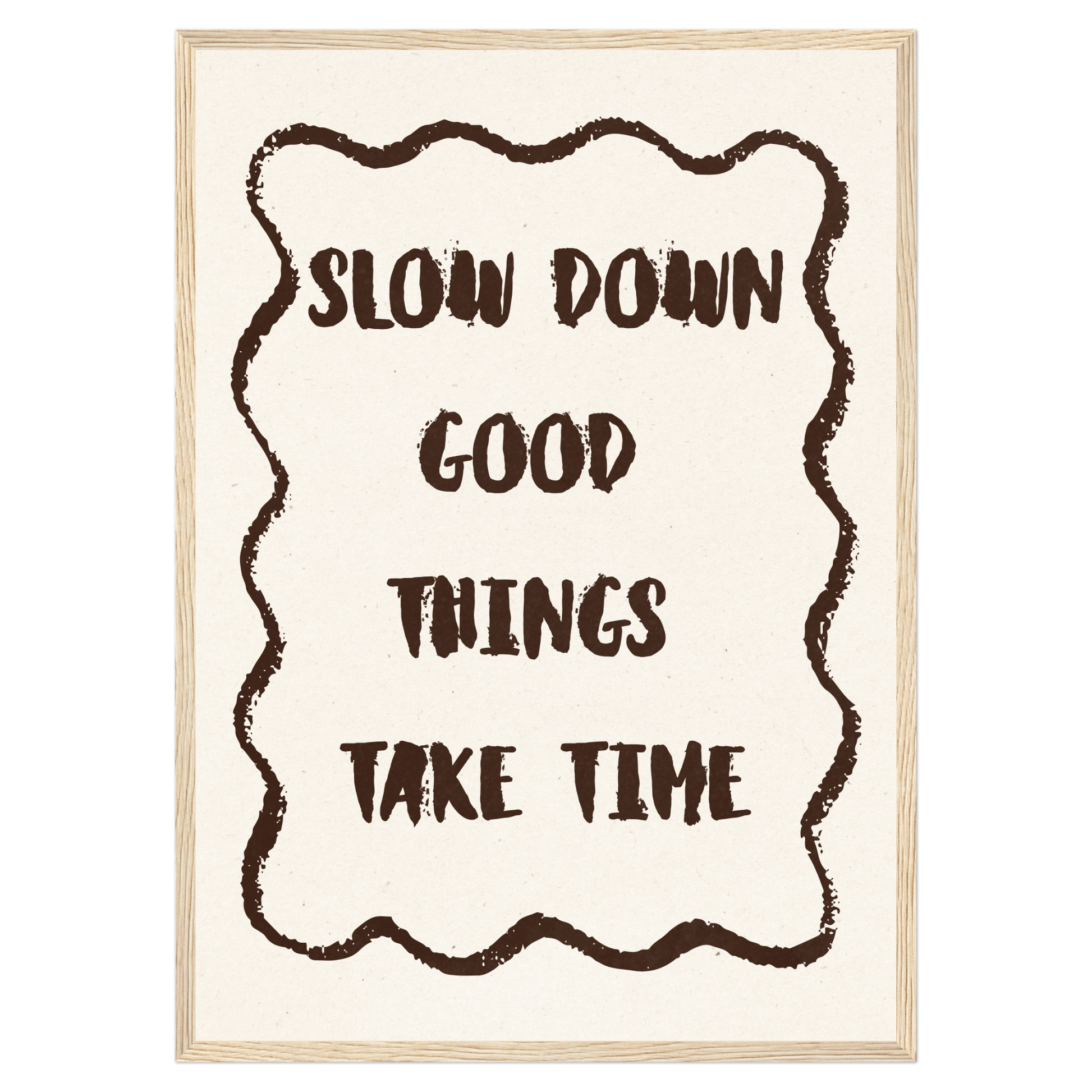 Slow Down Bleue Vague Flow Print Material