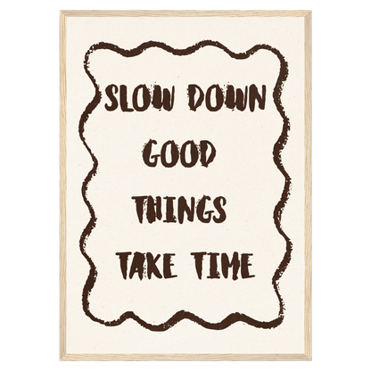 Slow Down Bleue Vague Flow Print Material