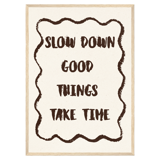 Slow Down Bleue Vague Flow Print Material