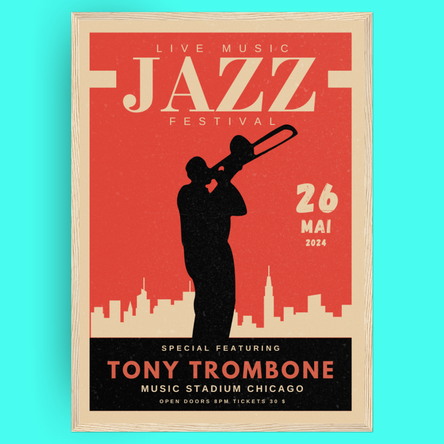 Jazz Music Festival - Trombone Bleue Vague Flow
