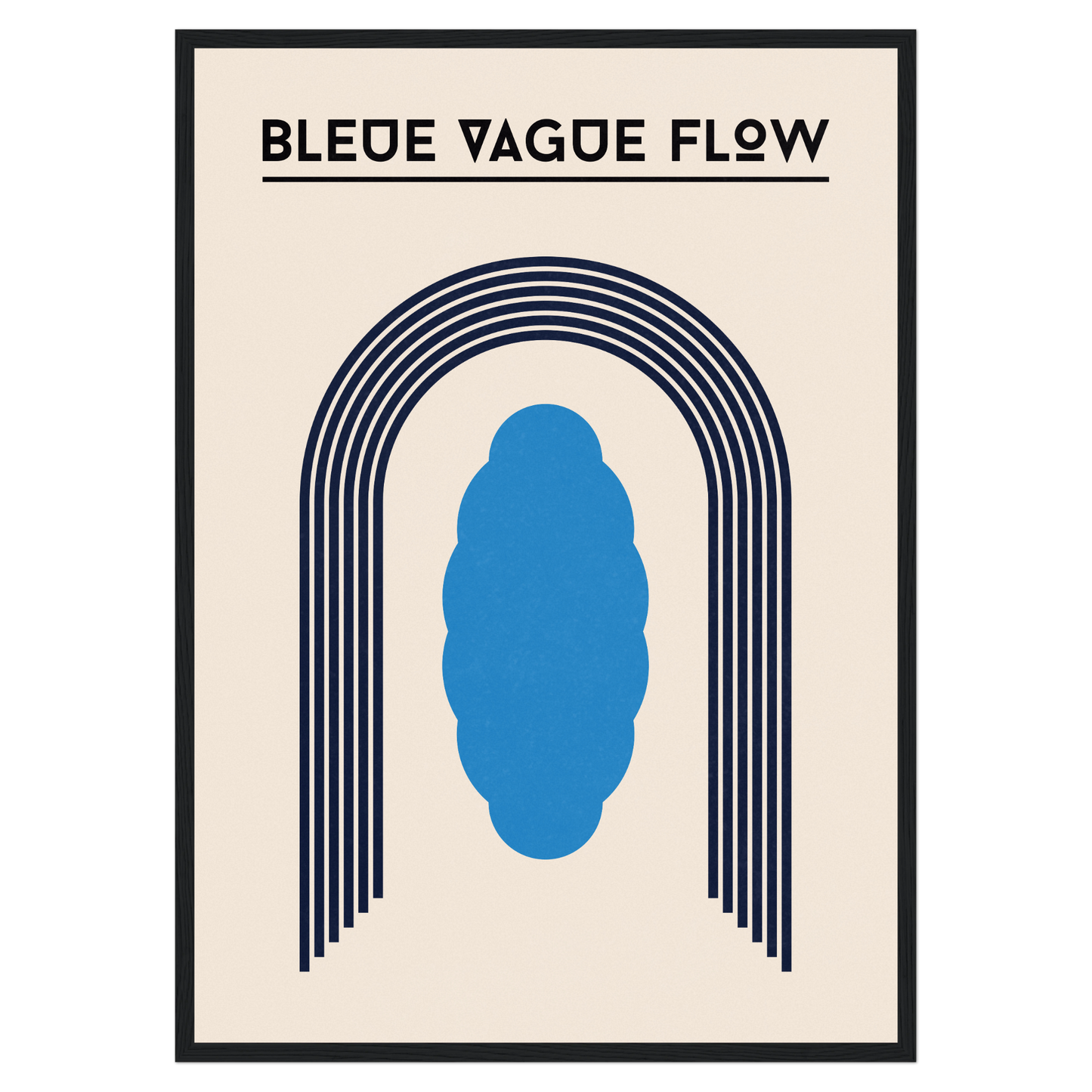 Bauhaus - Silhouette Bleue Vague Flow