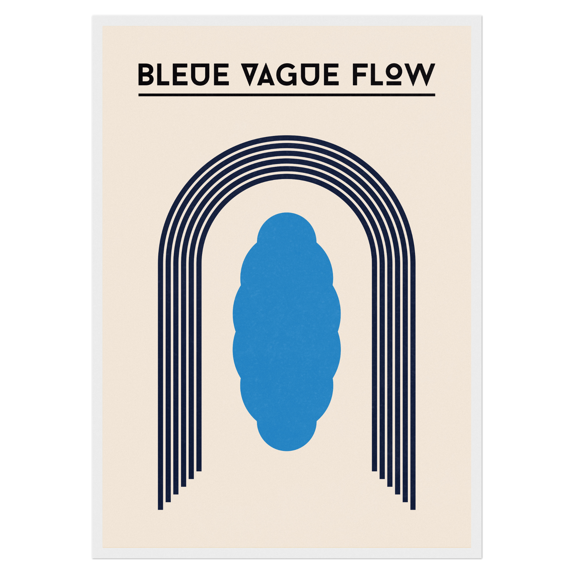 Bauhaus - Silhouette Bleue Vague Flow