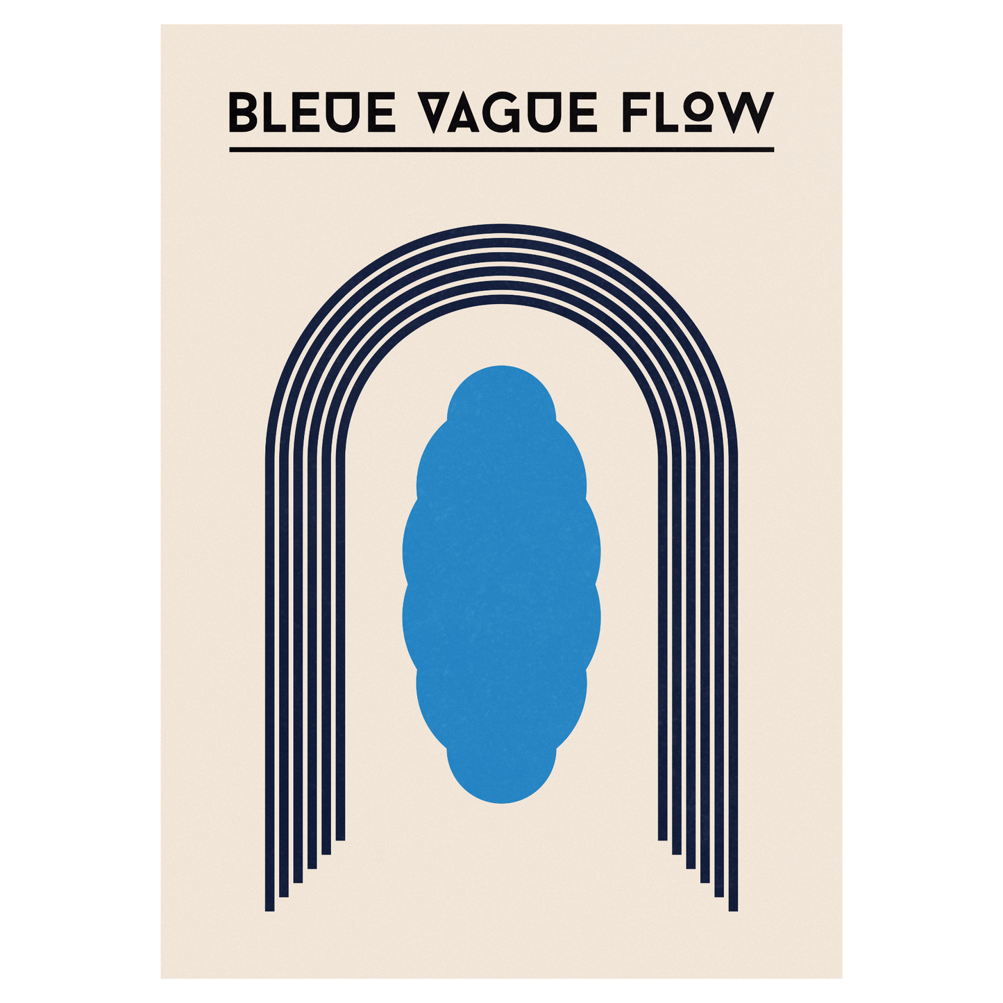 Bauhaus - Silhouette Bleue Vague Flow