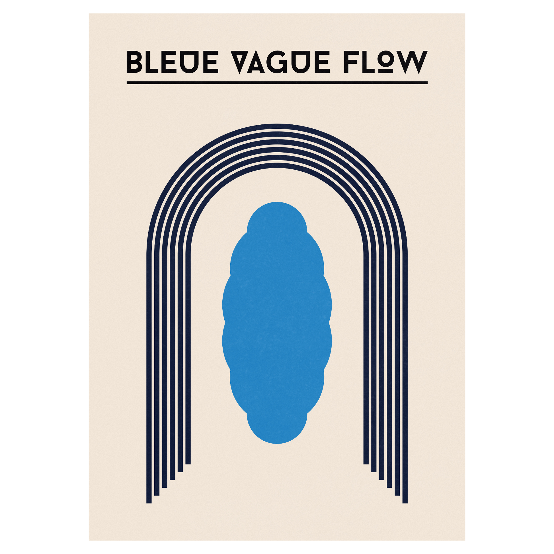 Bauhaus - Silhouette Bleue Vague Flow
