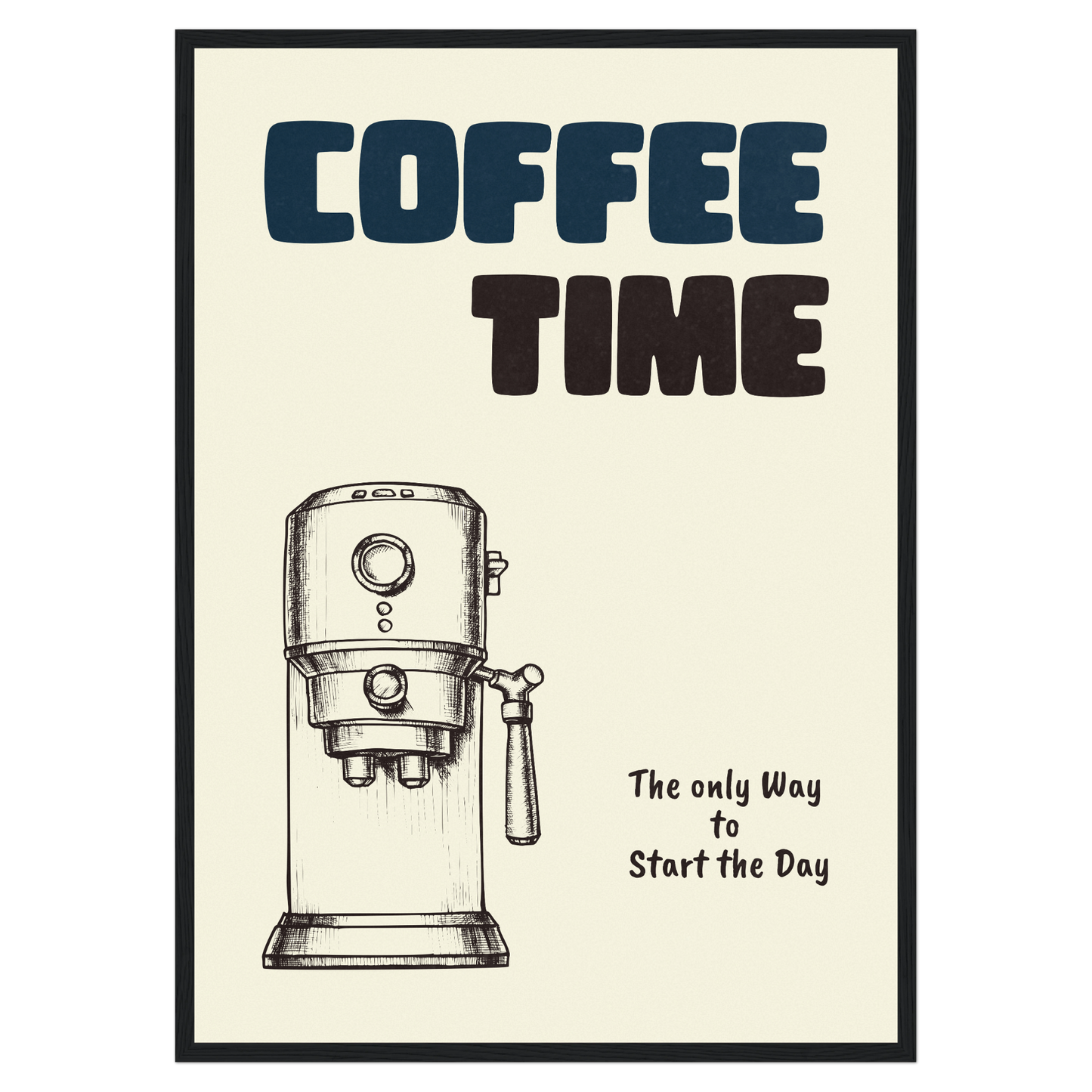 Coffe Time - Expresso Machine Bleue Vague Flow