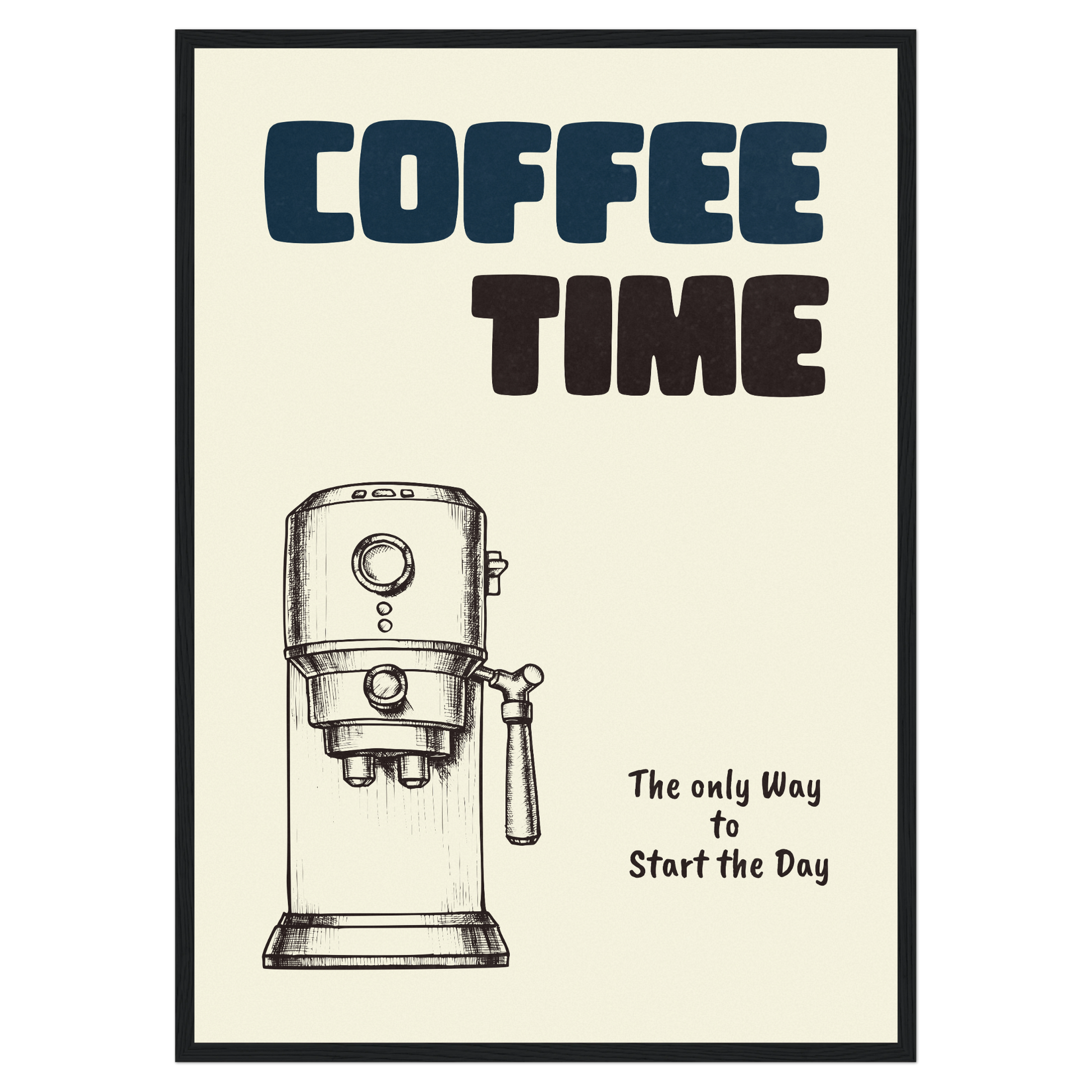 Coffe Time - Expresso Machine Bleue Vague Flow