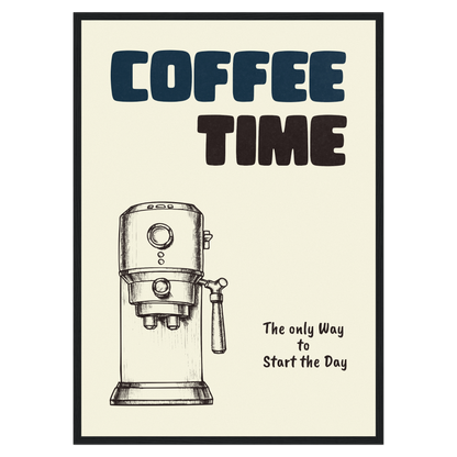 Coffe Time - Expresso Machine Bleue Vague Flow