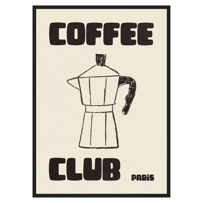Coffee Club - Cafetière Italienne Bleue Vague Flow