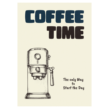 Coffe Time - Expresso Machine Bleue Vague Flow