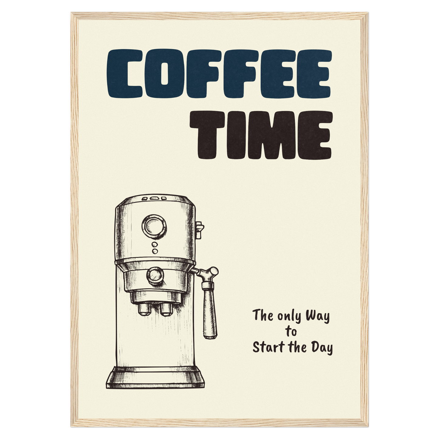 Coffe Time - Expresso Machine Bleue Vague Flow