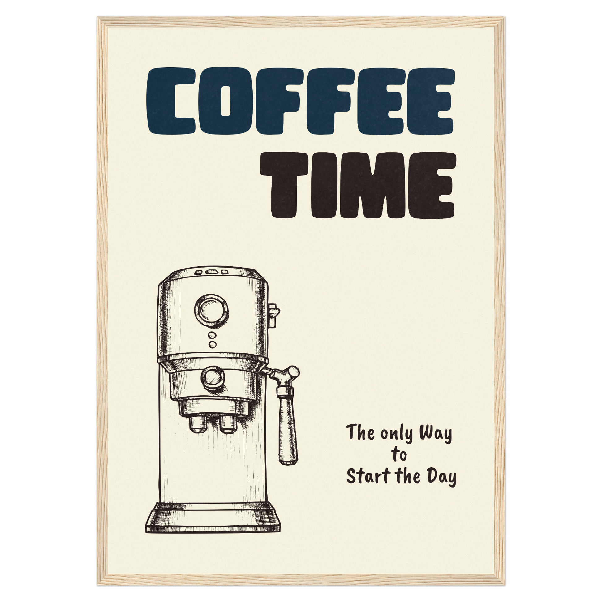 Coffe Time - Expresso Machine Bleue Vague Flow