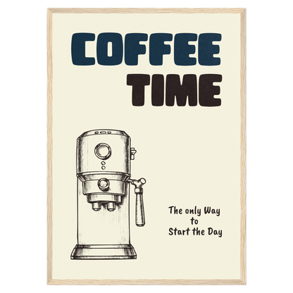 Coffe Time - Expresso Machine Bleue Vague Flow