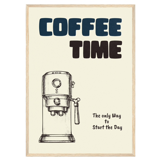 Coffe Time - Expresso Machine Bleue Vague Flow