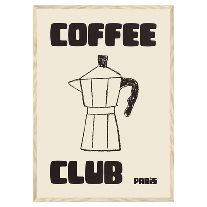 Coffee Club - Cafetière Italienne Bleue Vague Flow