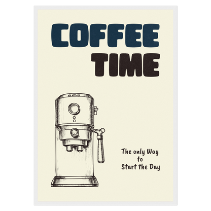 Coffe Time - Expresso Machine Bleue Vague Flow