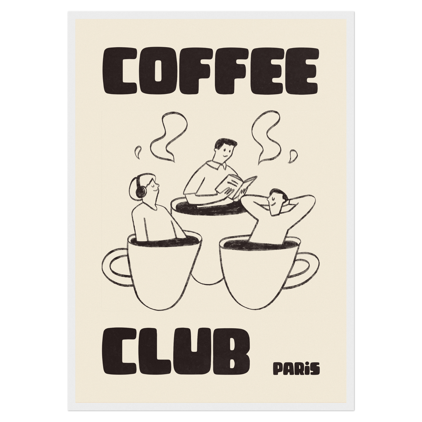 Coffee Club - Bain De Café Bleue Vague Flow