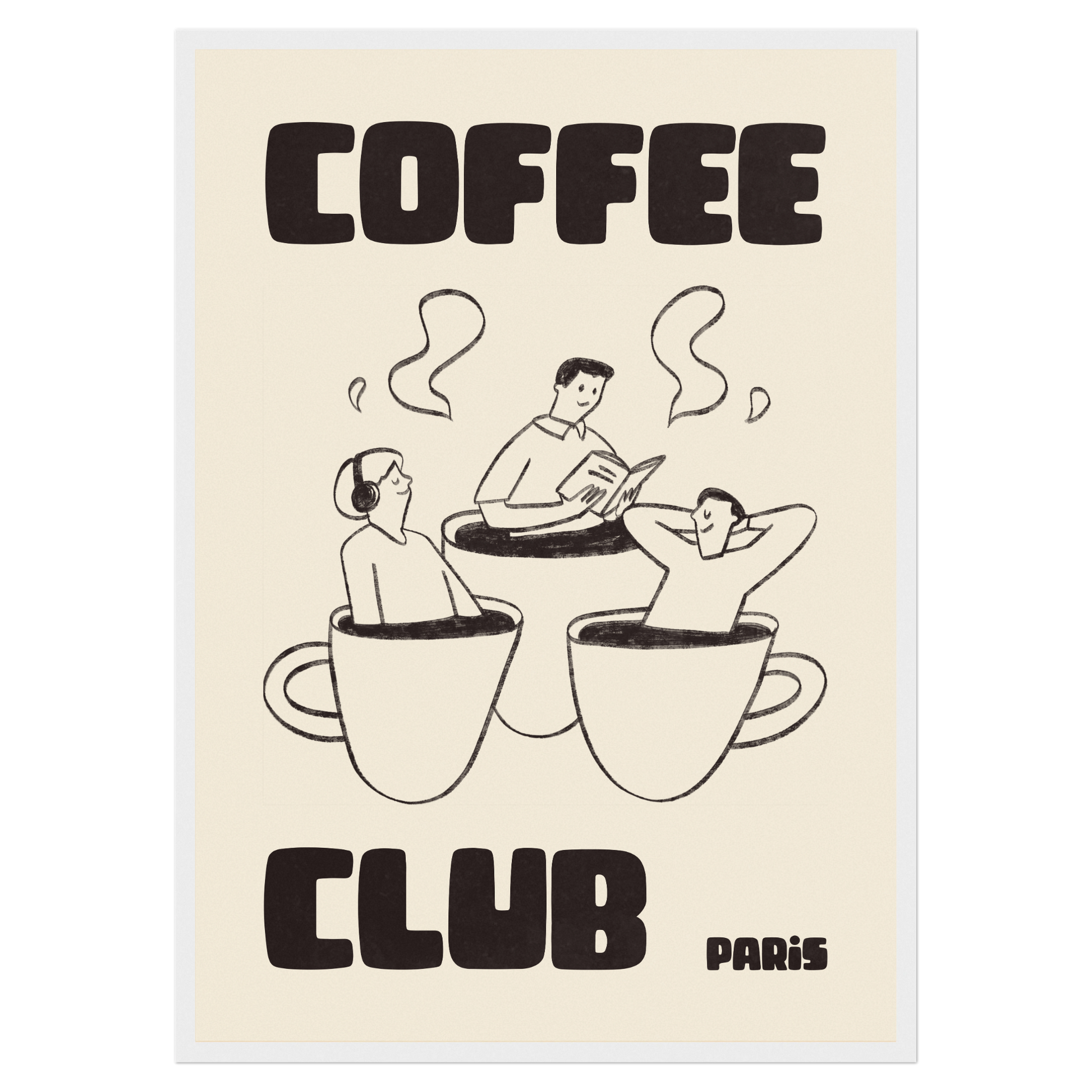 Coffee Club - Bain De Café Bleue Vague Flow