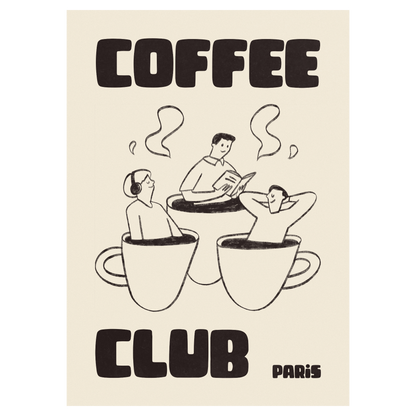 Coffee Club - Bain De Café Bleue Vague Flow