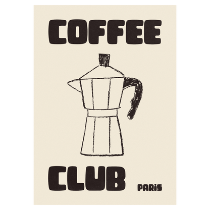 Coffee Club - Cafetière Italienne Bleue Vague Flow