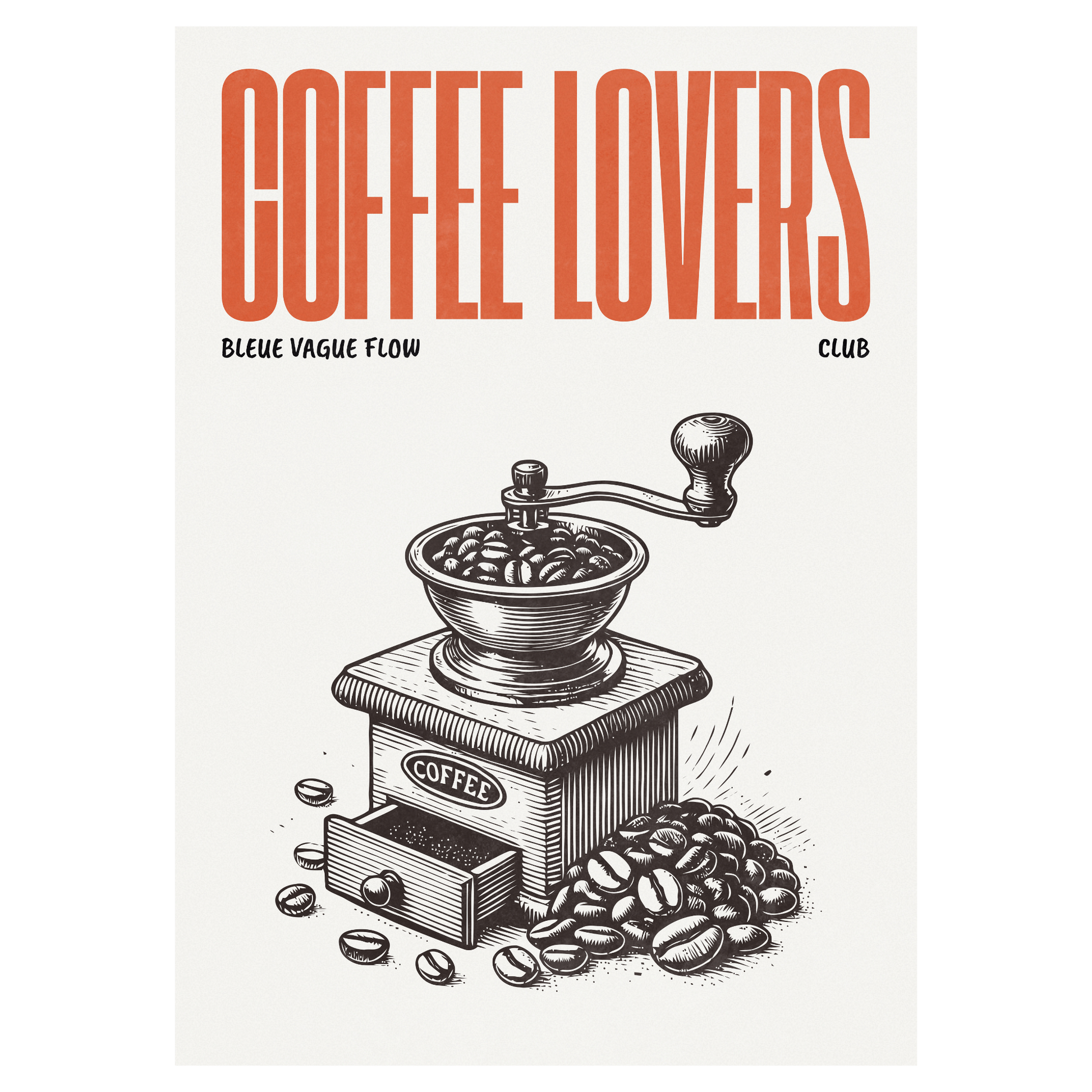 Amateurs De Café - Moulin À Café Bleue Vague Flow