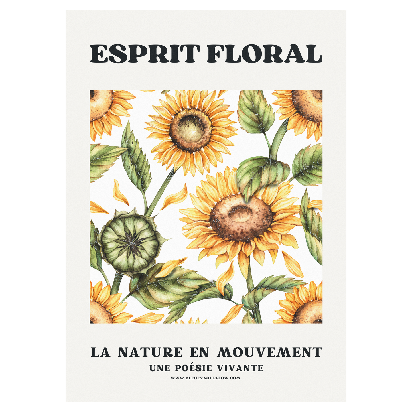 Esprit Floral - Réveil Bleue Vague Flow