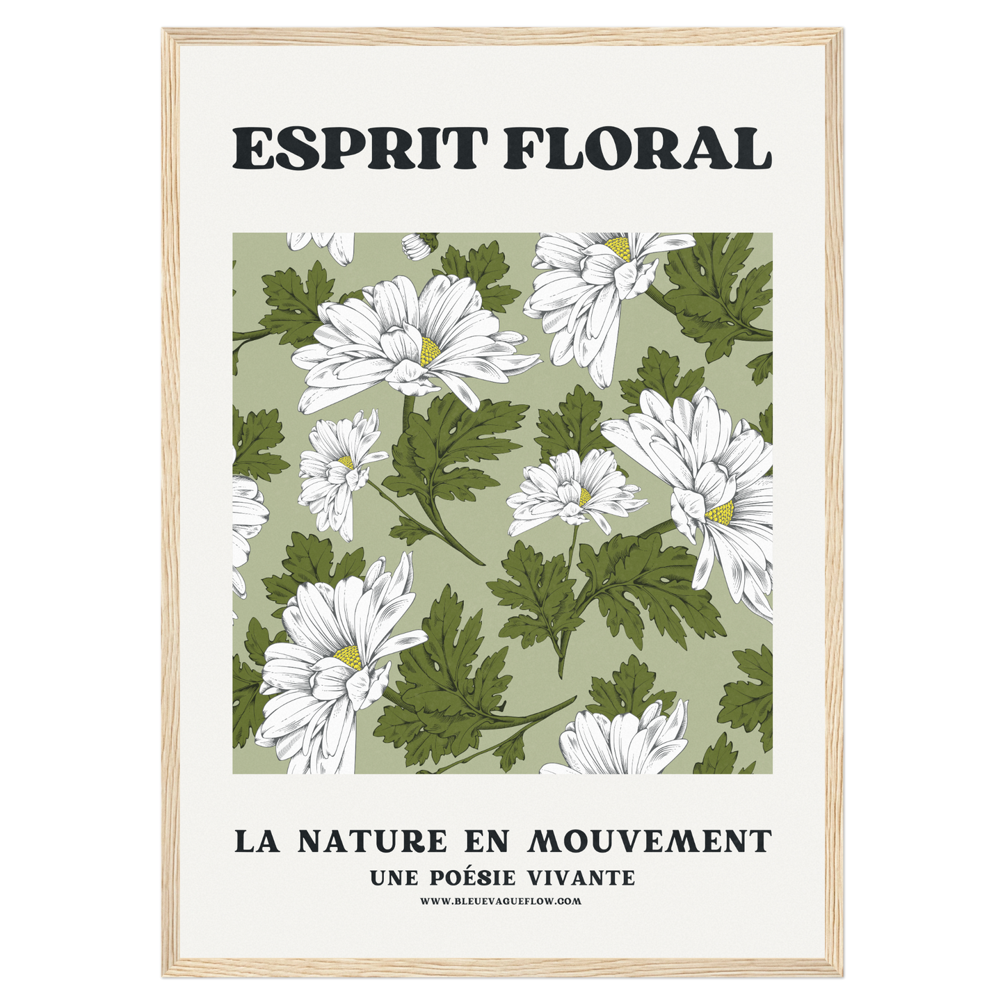 Esprit Floral - Sérénité Bleue Vague Flow