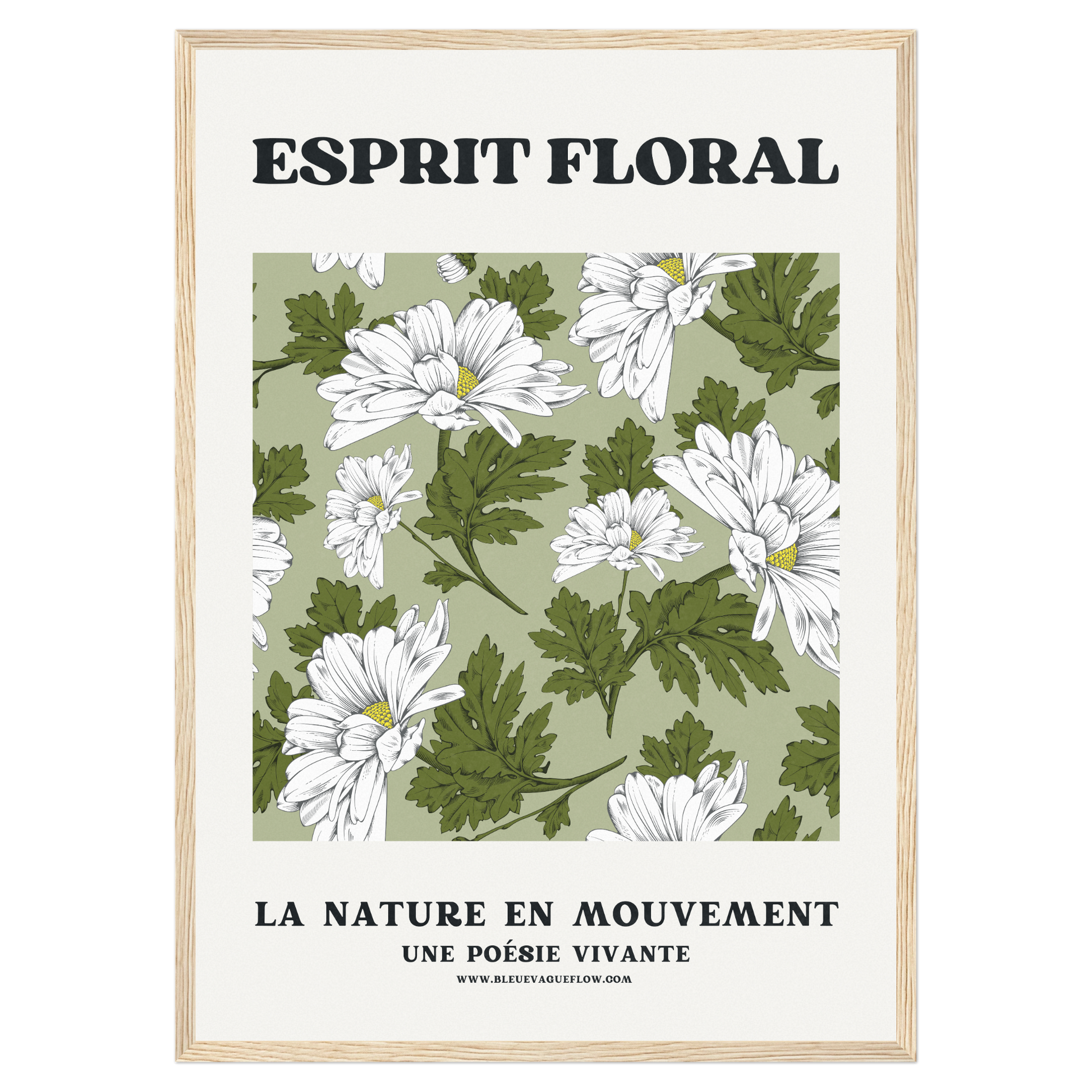 Esprit Floral - Sérénité Bleue Vague Flow