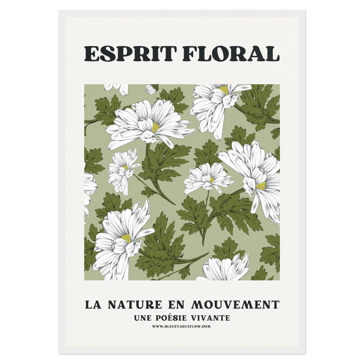 Esprit Floral - Sérénité Bleue Vague Flow