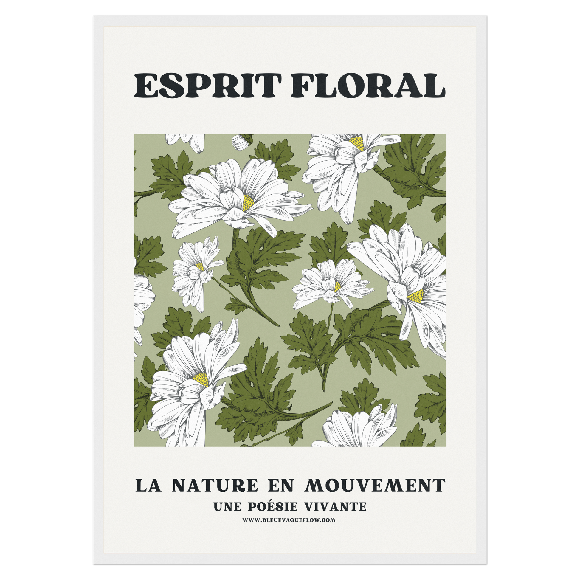 Esprit Floral - Sérénité Bleue Vague Flow
