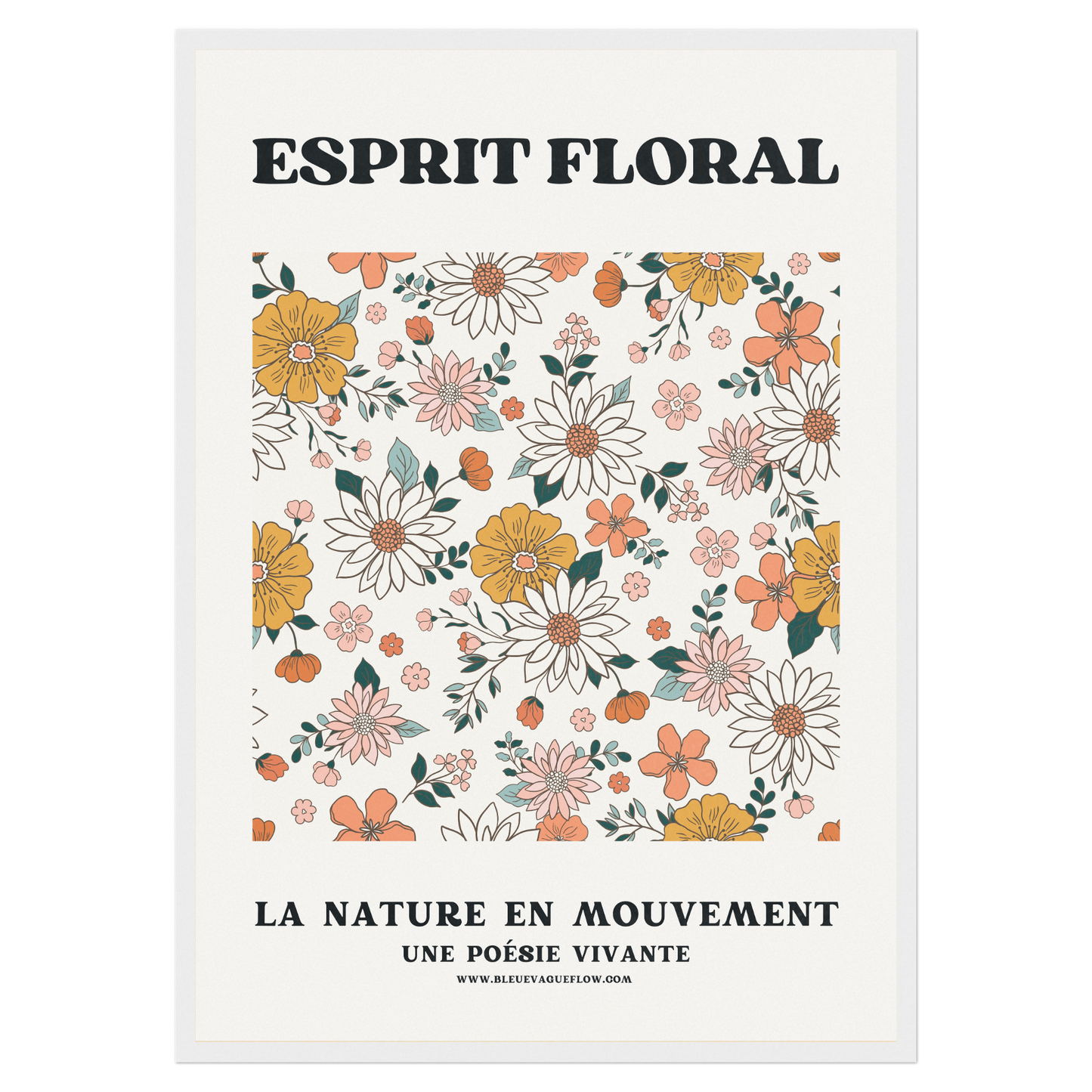 Esprit Floral - Rêve Bleue Vague Flow