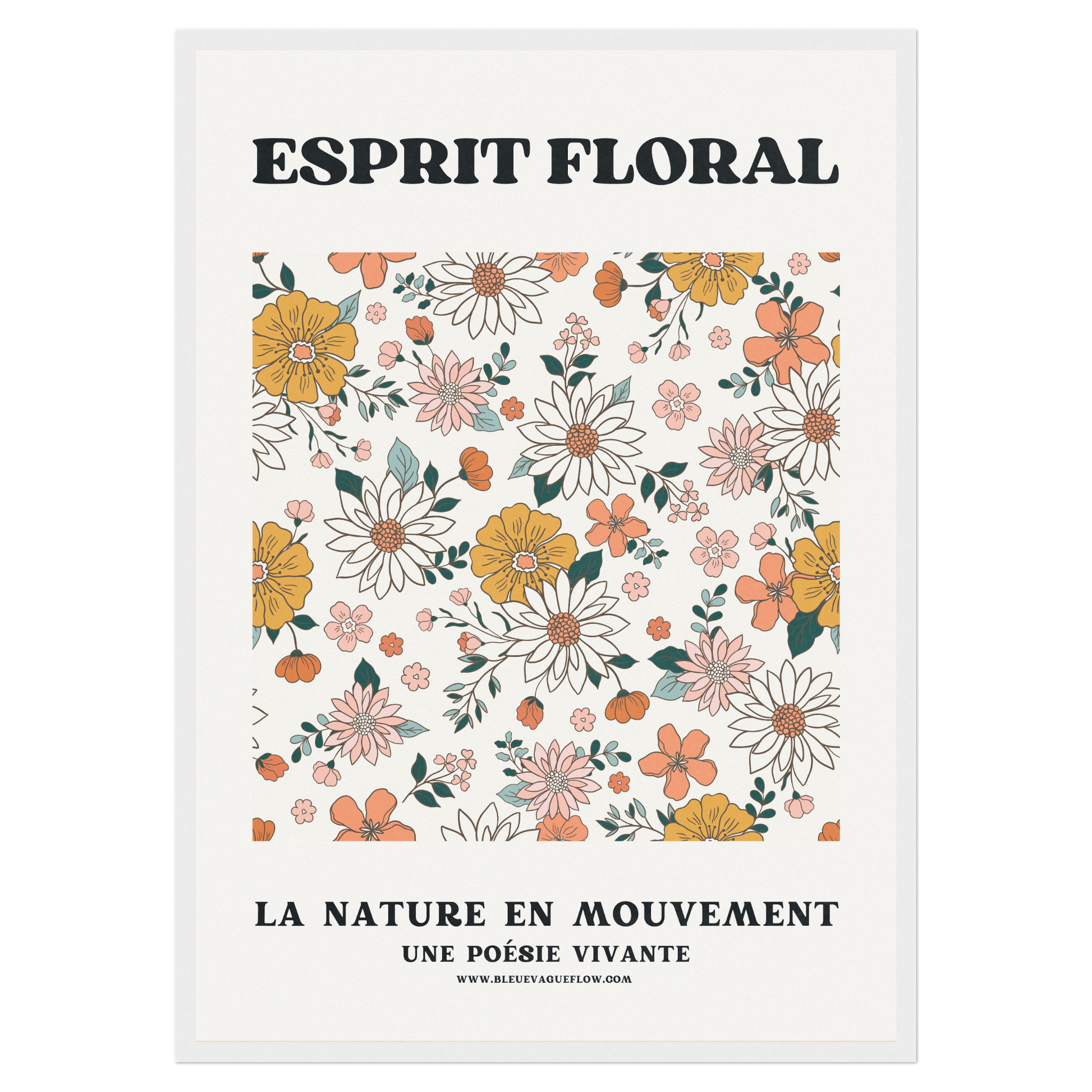Esprit Floral - Rêve Bleue Vague Flow