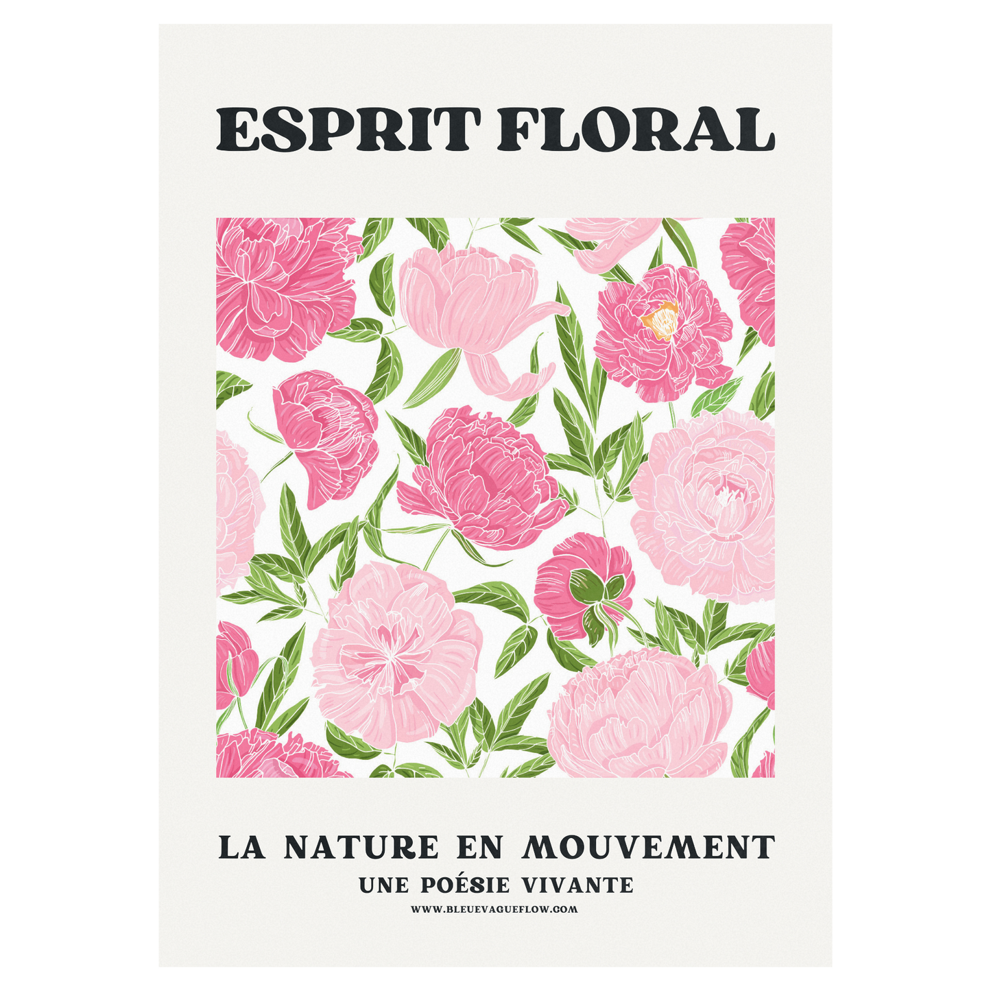 Esprit Floral - Pétale Bleue Vague Flow