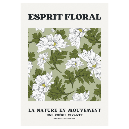 Esprit Floral - Sérénité Bleue Vague Flow