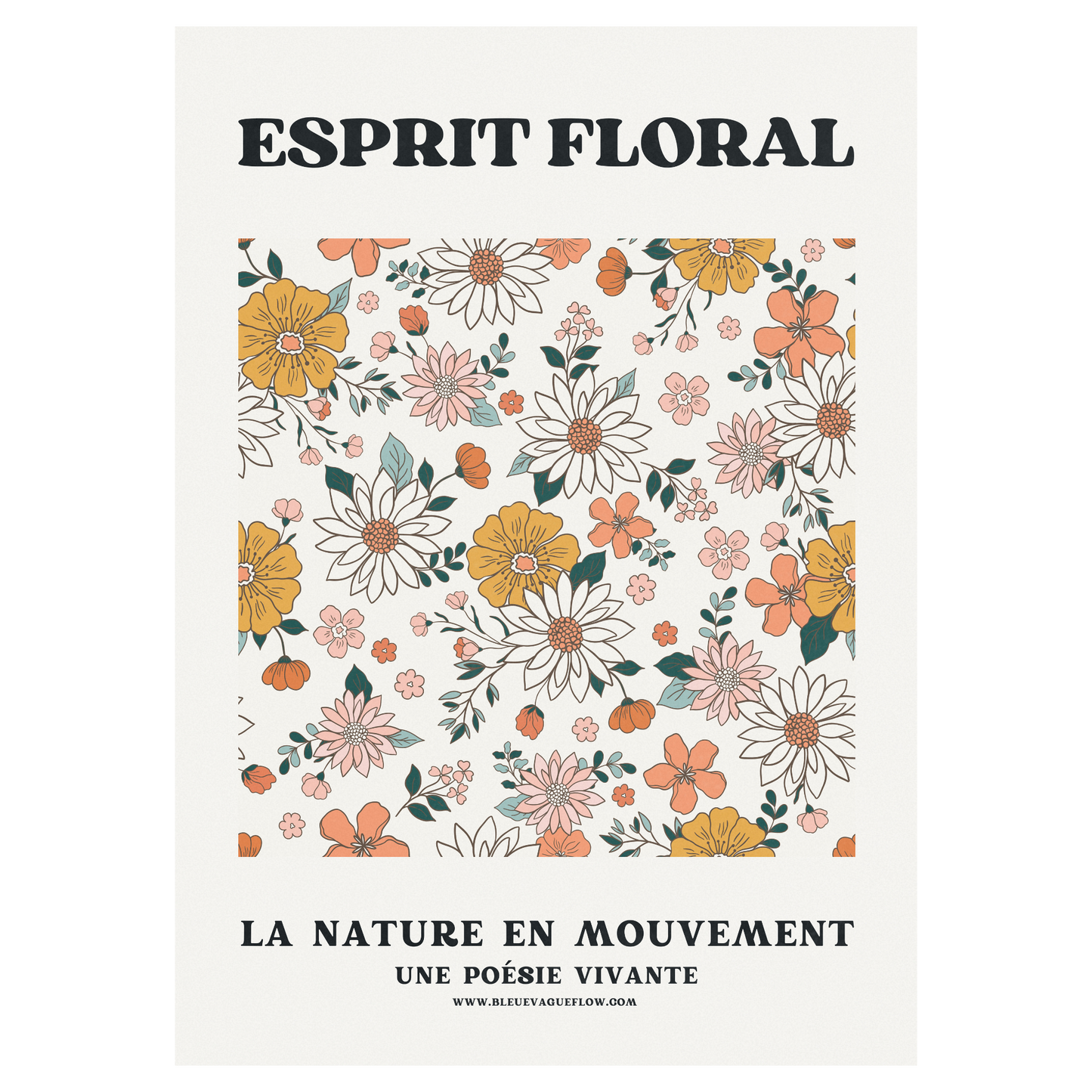 Esprit Floral - Rêve Bleue Vague Flow