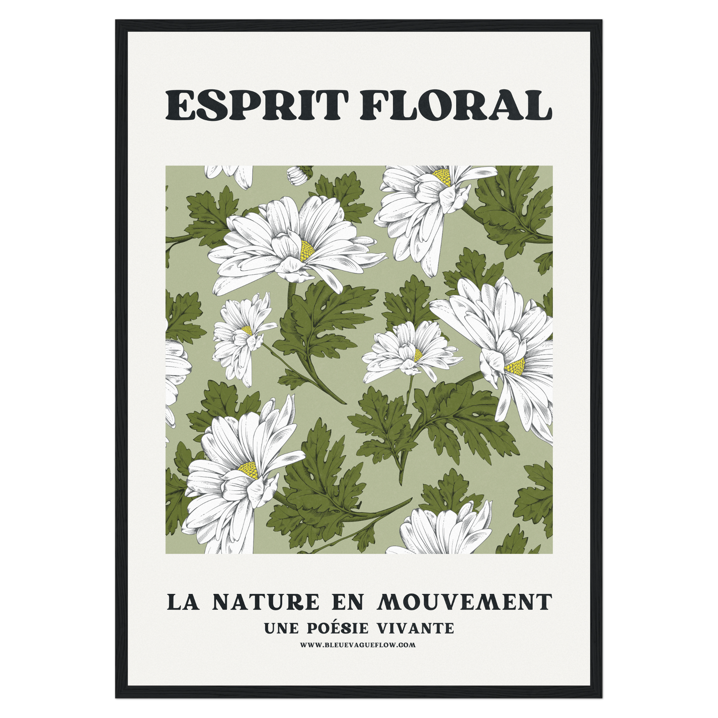 Esprit Floral - Sérénité Bleue Vague Flow