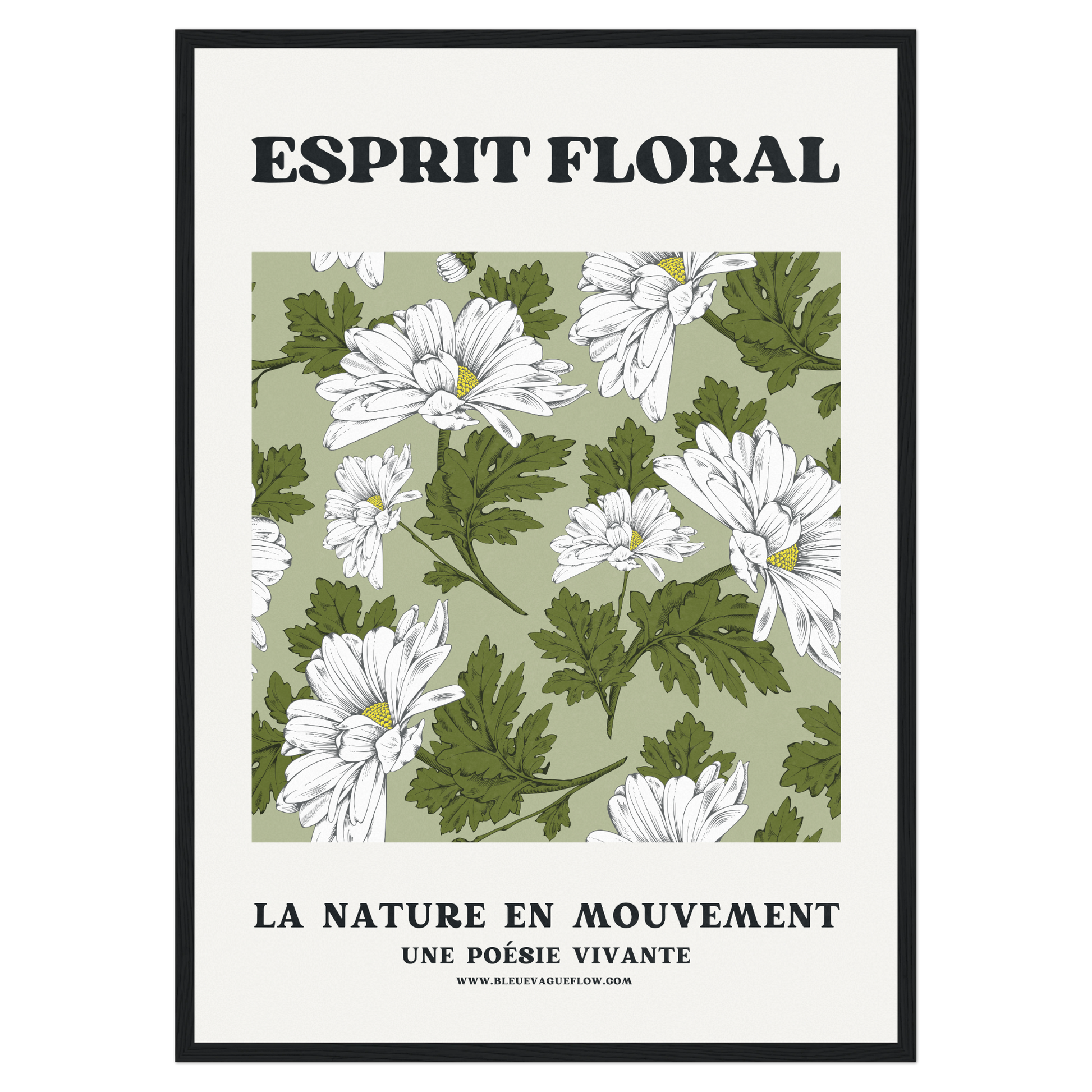 Esprit Floral - Sérénité Bleue Vague Flow