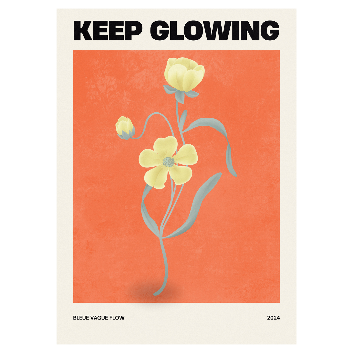 Floral Spirit - Keep Glowing Bleue Vague Flow