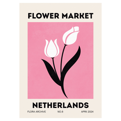 Flower Market - Netherlands Bleue Vague Flow