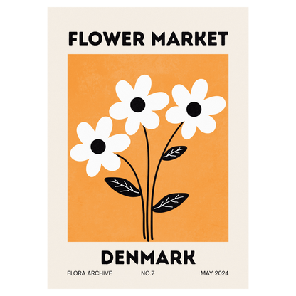 Flower Market - Denmark Bleue Vague Flow