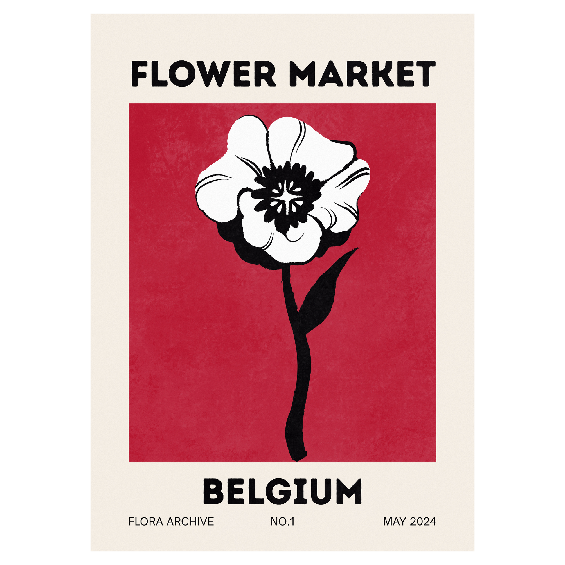 Flower Market - Belgium Bleue Vague Flow
