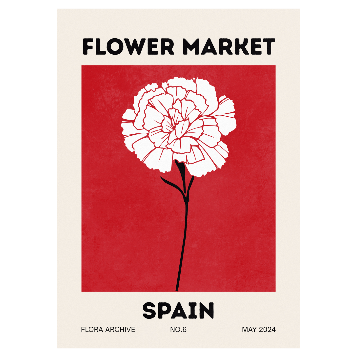 Flower Market - Spain Bleue Vague Flow